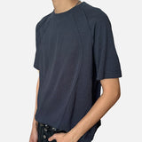 DAXUEN Deconstructed seam short sleeve t-shirt