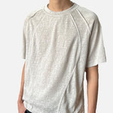 DAXUEN Deconstructed seam short sleeve t-shirt