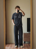 DAXUEN Deconstructed vintage graphic T-shirt — model photo