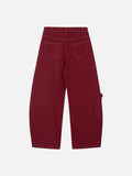 DAXUEN Deconstructed wide-leg trousers with contrasting stitching
