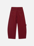 DAXUEN Deconstructed wide-leg trousers with contrasting stitching