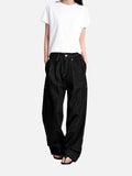 DAXUEN deep blue ribbed cargo shorts