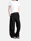 DAXUEN deep blue ribbed cargo shorts