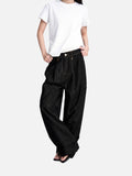 DAXUEN deep blue ribbed cargo shorts