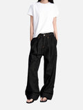 DAXUEN deep blue ribbed cargo shorts