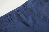 DAXUEN deep blue oversized barrel-leg pants