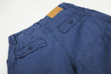 DAXUEN deep blue oversized barrel-leg pants