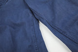 DAXUEN deep blue oversized barrel-leg pants