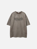 DAXUEN Vintage graphic t-shirt with floral design