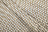 DAXUEN light beige diagonal plaid long-sleeved shirt