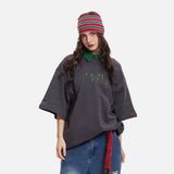DAXUEN pink oversized digital clock graphic tee