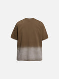 DAXUEN Dip-dye graphic T-shirt with star design