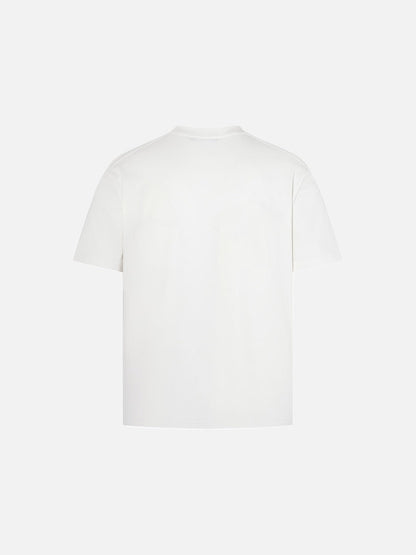 DAXUEN Oversized graphic print black and cream t-shirt