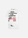 DAXUEN Oversized graphic print black and cream t-shirt