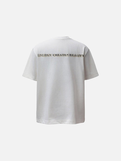 DAXUEN Short-sleeved graphic t-shirt with dollar bill print