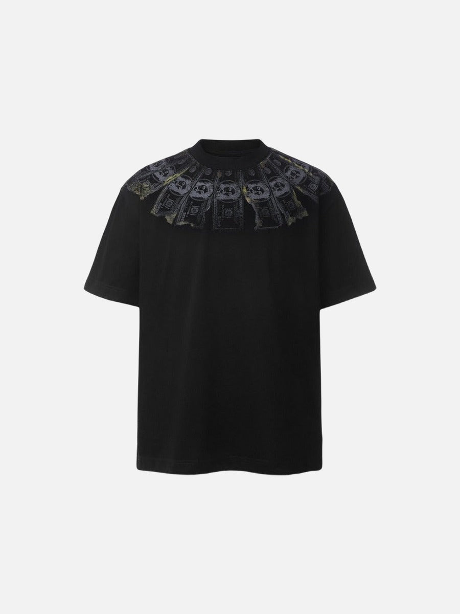DAXUEN Short-sleeved graphic t-shirt with dollar bill print
