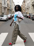 DAXUEN Oversized short-sleeve t-shirt with graphic design