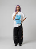 DAXUEN Oversized short-sleeve t-shirt with graphic design — model photo