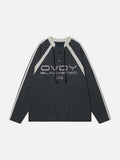 DAXUEN Oversized long sleeve top with bold graphics