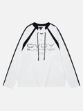 DAXUEN Oversized long sleeve top with bold graphics