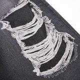 DAXUEN dark grey two-tone distressed baggy jeans