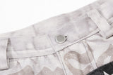 DAXUEN dark grey two-tone distressed baggy jeans