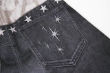 DAXUEN dark grey two-tone distressed baggy jeans