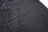 DAXUEN dark grey two-tone distressed baggy jeans