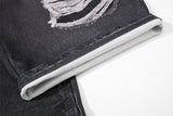 DAXUEN dark grey two-tone distressed baggy jeans