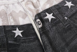 DAXUEN dark grey two-tone distressed baggy jeans