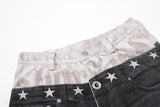 DAXUEN dark grey two-tone distressed baggy jeans