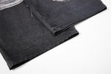 DAXUEN dark grey two-tone distressed baggy jeans