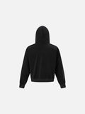 Distressed Abstract Graphic Oversized Hoodie