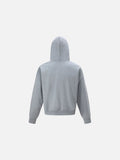 Distressed Abstract Graphic Oversized Hoodie