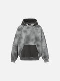 Distressed Acid-Wash Oversized Hoodie