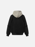 Distressed Acid-Wash Oversized Hoodie