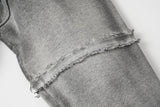 Distressed Acid-Wash Oversized Hoodie