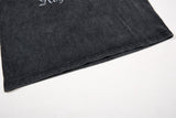 DAXUEN black oversized distressed animal graphic tee