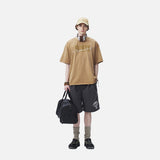 DAXUEN faded light purple oversized 'ANM' graphic tee