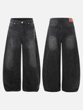 DAXUEN Distressed high-waisted wide-leg balloon jeans