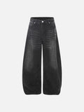 DAXUEN Distressed high-waisted wide-leg balloon jeans