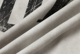 DAXUEN distressed black and white hooded jacket