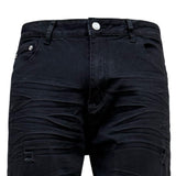 DAXUEN black distressed bootcut denim jeans