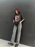DAXUEN Distressed Black Energy T-Shirt | DAXUEN — model photo