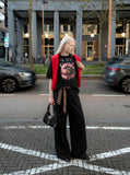 DAXUEN Distressed Black Energy T-Shirt | DAXUEN — model photo