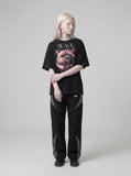 DAXUEN Distressed Black Energy T-Shirt | DAXUEN — model photo