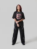 DAXUEN Distressed Black Energy T-Shirt | DAXUEN — model photo