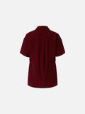DAXUEN red and black gingham distressed graphic shirt