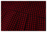DAXUEN red and black gingham distressed graphic shirt