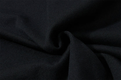 DAXUEN black distressed graphic layered t-shirt